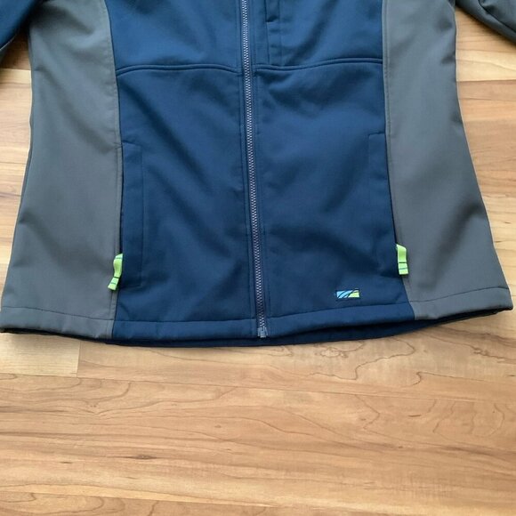 Alaska By Luly Yang Soft Shell Jacket Men’s M Oeko-Tex Horizon Full Zip Blue - Picture 7 of 11